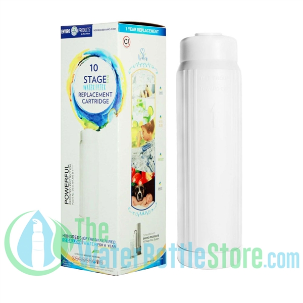 NEW WAVE shops 10 STAGE PLUS water filter with 2 replacement cartridges.