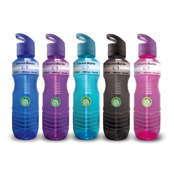 THE WAVE - BPA Free Plastic Sports Water Bottle With Straw - 24 oz