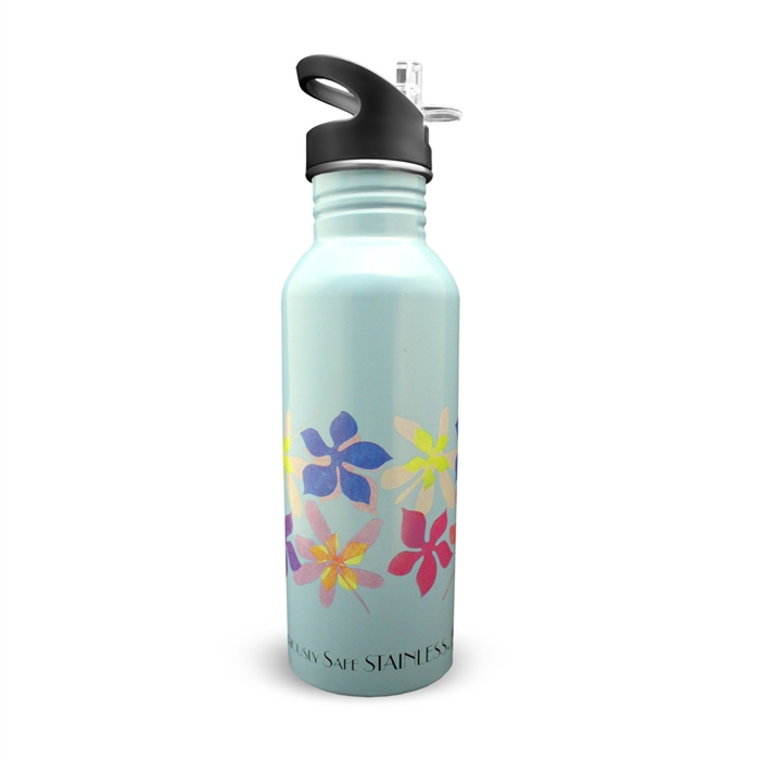 New Wave Enviro 20oz 600ml Stainless Steel Designer Floral Water Bottle ...