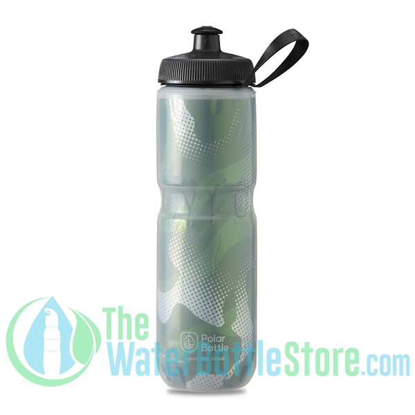 Polar Breakaway Wave Water Bottle 20oz Charcoal/Black